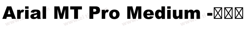 Arial MT Pro Medium 字体转换